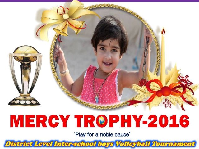 Udupi: Mercy Trophy 2016- District level Interschool boys Volleyball Tourney at Moodubelle on 4th Jan 2016
